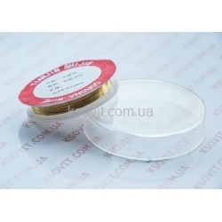 Проволока (нитка) коротрона, катушка  ( 20 m/Spool, диаметр 60µ, Толщина 0,3µ, Gold Plated) FY3-0040 аналог CET5554
