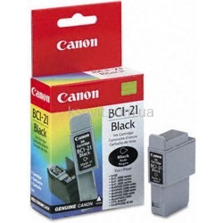 Чорнильниця Canon BCI-21Bk BJC-2000/2100/4000/4100/4200 /4300/4400/4550/4650/5100/5500, BJ-S100, MultiPASS C20/C50/C70/C75/C80  FAX-B210C/215C/230C, (оригінал) 