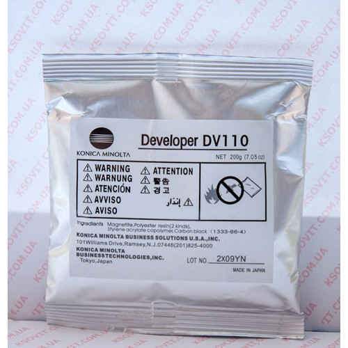 Девелопер KONICA MINOLTA DV-110(OEM) для106/bizhub 162/163,200г (8936-493)