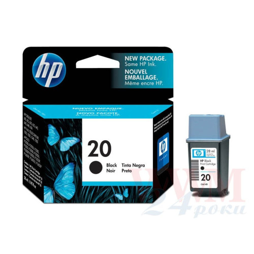 Картридж HP DJ 610C/640C/656C Black (C6614DE) №20 Оригінал
