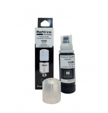 Контейнер з чорнилом Premium Quality для Epson L11050/L1250/L3201/L3210/L3250/L3251/ L3260/L3266/L3560/L5290/L5590 /L1110/L3100/L3101/L3110/L3111/L3150/L3151/L3156/ L3160/L3200/L3256/L3550/L5190 103 70мл Black C13T00S14A