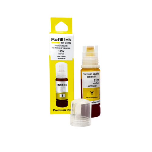 Контейнер з чорнилом Premium Quality для Epson L8160/8180 115 70мл Yellow C13T07D44A
