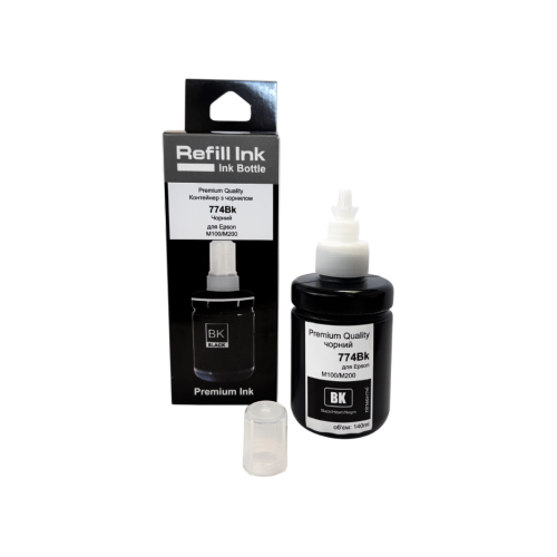 Контейнер з чорнилом Premium Quality для Epson M100/M200 774 140мл Black Pigment C13T77414A