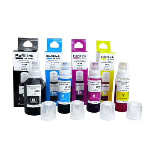 Набір контейнерів з чорнилом Premium Quality для Epson L4150/4160/L6160/L6170/L6190/L6270/L6290/ L14150 101 (B 127ml C/M/Y 70ml) C13T03V64A
