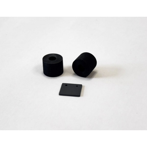 Комплект гумових насадок роликів Fujitsu ScanSnap S1300 S1300i S300 S300M PA03541-0001/PA03541-0002 (комплект 2 шт - гумові насадки + накладка гальмівного майданчика)